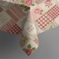 thumbnail image 5 of Pioneer Flower Floral Print Pattern Square Tablecloth, Waterproof Wipeable Spillproof Washable Table Cover for Home Kitchen Party Decor, 42"x42", 5 of 6