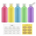 thumbnail image 5 of LISAPACK 3.4Oz Travel Bottles with Flip Cap (5 Pcs) Empty Dispenser Container for Travel Size Cosmetics (100ml, Multi-colored), 5 of 7