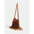 thumbnail image 3 of Women's Fringe Crossbody Tote Bags Boho Tassel Hobo Shoulder Bag, 3 of 6