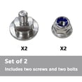 thumbnail image 3 of Superior 2Pcs Replacement Stainless Steel Screw Bolts Compatible with Lazy Boy La-Z-Boy Rocker Recliner Leg Rest, Foot Rest, Scissor Mechanism Grommet for ultimate comfort, 3 of 5