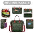 thumbnail image 2 of Dark Green Christmas Tree and Star Pattern Womens Lunch Box for Work,Insulated Large Lunch Bag for Tween and Teen,Loncheras Para Mujer,Leakproof Adult Lunch Bag for Work,Beach,Travel,Picnic,Camping, 2 of 7