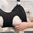 thumbnail image 6 of Cat Grooming Sling Hanging Restraint Bag Breathable Hands Free Suspended Support for Cats Small Dogs Bathing Nail Trimming Ear Cleaning Scratch Proof(Black-M), 6 of 6