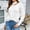 White mock neck cutout top women a1, variant on Women's Loose Fit Knit Top Diagonal Cutout Mock Neck Long Sleeve Solid Color Sweater Fashion Casual Fall Winter Outfit, Pink L