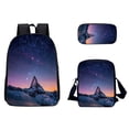 thumbnail image 1 of Agiferg 3D Sky Pattern School Bag Breathable Travel Outdoor Multifunctional Bag 3PC, 1 of 1
