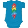 thumbnail image 2 of Halloween Rainbow Heart Unicorn Costume Pony Soft Baby One Piece Turquoise 12 Month, 2 of 2