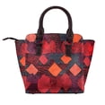 thumbnail image 3 of Single Shoulder Bag Rivet Bag 7.48×7.48×3.94in Removable Shoulder Belt Can Be Held Or Diagonal Across A Variety Of Matching Styles Red Colorful Houndstooth Hand-Drawn Sketch_2, 3 of 6
