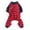 Red, variant on Moocorvic Pet Pajamas for Small Dogs Cats, Striped Pet One-Pieces Suits Four-Leg Long Sleeve Bodysuit Breathable Cozy Jumpsuit(Dark Red,XS)