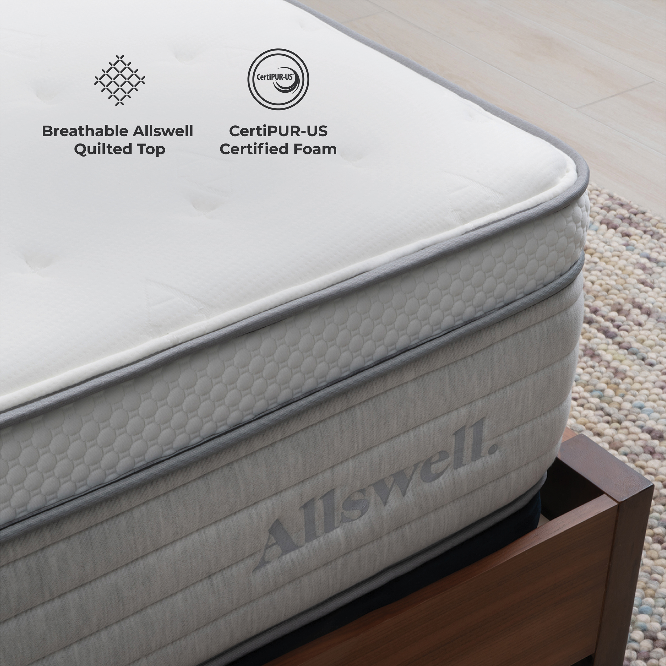 The Allswell Supreme 14" Bed in a Box Hybrid Mattress, Queen - image 4 of 8