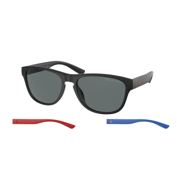 Sunglasses Polo PH 4180 U 537581 Matte Black Polar Dark Grey