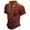Red, variant on European Color Blocked Stand Up Collar Open Collar Design V Neck Shirt For Men Casual And Comfortable Foreign Trade Short Sleeved T Shirt Graphic T Shirts for Men