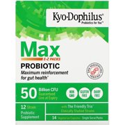 Kyolic Kyo-Dophilus, Max Probiotic E-Z Packs, 50 Billion CFU, 14 Vegetarian Capsules