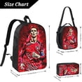 thumbnail image 2 of Soccer Backpack Player #7 Backpack with Lunch Box & Pencil Case Lightweight Casual Knapsack for Trave, 2 of 5