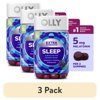 (3 pack) OLLY Extra Strength Sleep Gummy Supplement, 5mg Melatonin, Sleep Support, Blackberry Flavor, 90 Count