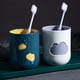 thumbnail image 5 of Taza de vaso de baño, taza de enjuague Dental irrompible, suave y fácil de agarrar, organizador de cepillos de dientes, 5 of 6