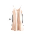 thumbnail image 3 of Vestido de falde tirantes básicos con dobladillo de hode loto de satén de talgrande pamujer Color champagne XL, 3 of 6