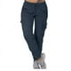 thumbnail image 4 of Pantalones deportivos holgados, casuales, ajustados, con cordones y bolsillos, de talla grande, para mujer, de estilo europeo y americano, para primavera y otoño, 4 of 6
