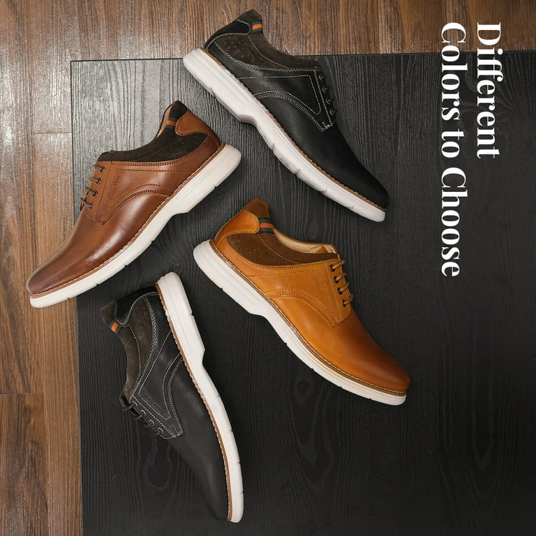 Bruno Marc Men's Dark Brown Oxford Dress Sneakers Business Casual