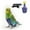 B, variant on EcoNest Secure And Comfortable Bird Leash Harness For Parrots Conures Outdoor Training Flight Control