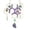 Purple, variant on Avdolw Handmade Citrine Honeycomb Window Hanging Suncatcher Ornament, Metal Frame Crystal Prism Home Decor, Bohemian Style Light-catching Artware for Interior Space Ambiance Creation,White