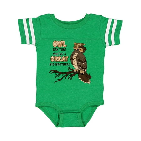 

Inktastic Owl Say That You re A Great Big Brother-Cute Owl Family Gift Baby Boy or Baby Girl Bodysuit