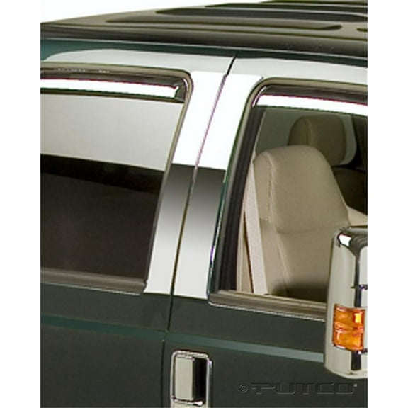 Putco 402621 Classic Decorative Stainless Steel Door Pillar Post Trim Set Fits select: 2008-2016 FORD F250, 2008-2016 FORD F350