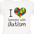 thumbnail image 4 of Inktastic I Heart Someone with Autism Boys or Girls Long Sleeve Baby Bodysuit, 4 of 5