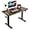 Black Walnut, variant on CubiCubi Electric Standing Desk, 55 x 24 Inches Height Adjustable Sit Stand Desk, Ergonomic Home Office Computer Workstation, Black