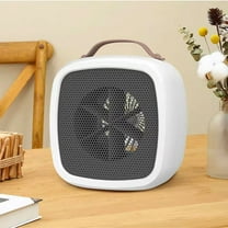 Compact Space Heater, 2-second Fast Heating, Portable Electric Ceramic PTC Heater, Silent Operation, with Overheating And Tipping Protection, Suitable for Indoor Offices, Bedrooms, Small Living Rooms