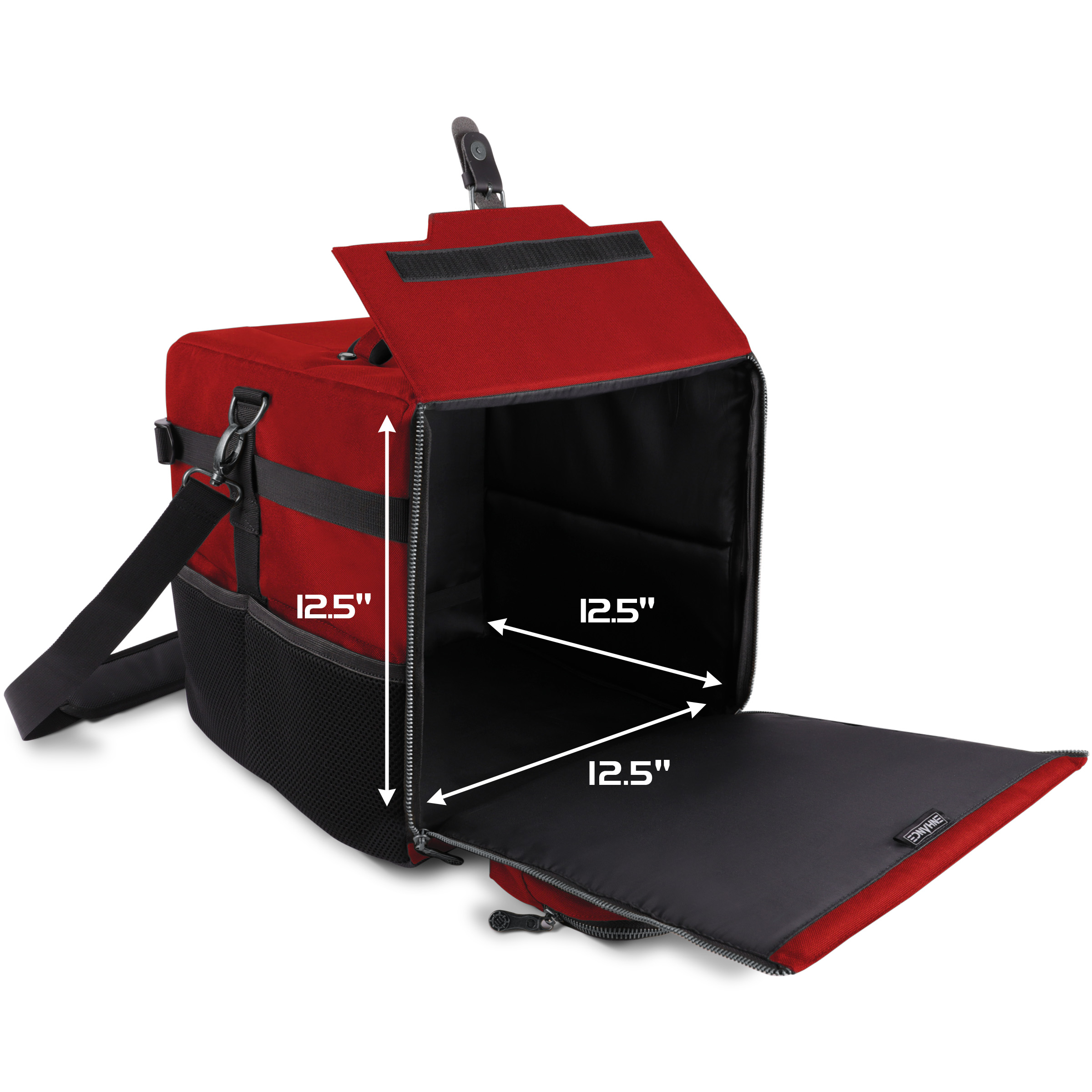 ENHANCE Collector's Edition Board Game Shoulder Bag - Game Storage with Pockets (Dragon Red)
