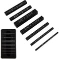 thumbnail image 1 of FrostHike Setup Blocks Height Gauge Set. 7Pcs Precision Aluminum Setup Bars with Laser Engraved Size Markings. Vertical Block Woodworking Measuring Tool for Router and Table Saw Accessories (Black), 1 of 5