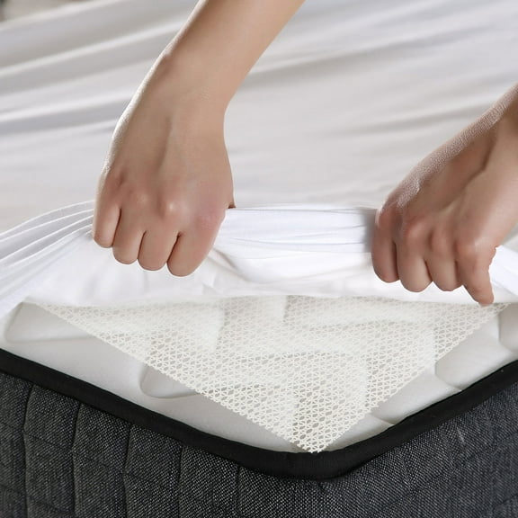 ELAYARD Non Slip Rug Pad White PVC Material Anticurling Floor Protector for Home Use