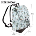 thumbnail image 2 of Fotbe Winter Wonderland Light Blue Mochila Bolso con Estampado para Mujer, Mochila Antirrobo de Nylon Impermeable, Bolsa Ligera de Hombro, 2 of 4