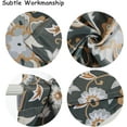thumbnail image 3 of Black Floral Kitchen Curtains 36 Inch, Boho Vintage Farmhouse Blackout Cafe Curtains for Small Windows Tribal Country Flowers Short Panel for Kitchen Bathroom Living Room RV, Rod Pocket, 3 of 5