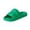 Green#017, variant on Domuza Mens Puffy Petal‑Shaped Strap All‑Season EVA House Slippers, Thick Cushioned Non‑slip Indoor Slide Sandals