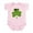 Petal Pink, variant on CafePress - Pirate Shamrock Infant Bodysuit - Baby Light Bodysuit, Size Newborn - 24 Months