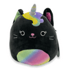 Squishmallows 7" CAYLEE the black and rainbow Caticorn Official Kellytoy Ultrasoft Plush