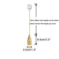 thumbnail image 4 of KAYYELAMP Brass E12 Base J-Type 34.6 inches Light Gold Twisted Cord Track Light Vintage Design for Kitchen Dining Room Loft Home(No Bulb, Track), 4 of 7