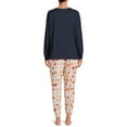 thumbnail image 3 of Warner Bros. Long Sleeve Round Neck Graphic Print Pajamas (Women's or Women's Plus) 2 Piece Set, 3 of 5