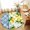 Lemon, Summer Green, Botanical Blue, White, variant on Area Rugs 4'x6'. Lemon Carpet Runner Indoor Outdoor Rugs Home Decor Aesthetic, Summer Green Botanical Blue and White Porcelain Non Slip Mats Washable Accent Rug for Living Room Bedroom