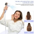 thumbnail image 4 of Ionic Hair Dryer, 2100W Professional Blow Dryer, Negative Ion Technolog Drying with 3 Heating, 2 Speed, 2 Nozzle for Home Salon Travel, 4 of 10