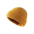 thumbnail image 1 of Minnieouse Gorro de punto elástico grueso invierno cálido deportes al aire libre senderismo viajes nieve esquí gorra accesorios casuales para mujer Sombreros Amarillo oscuro Minnieouse AP013203-02, 1 of 6