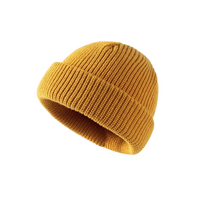 Minnieouse Gorro de punto elástico grueso invierno cálido deportes al aire libre senderismo viajes nieve esquí gorra accesorios casuales para mujer Sombreros Amarillo oscuro Minnieouse AP013203-02