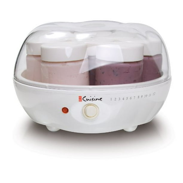 Euro Cuisine YM80 Yogurt Maker,White - Walmart.com - Walmart.com