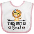 thumbnail image 3 of Inktastic 1st Birthday Party Tribal Lion Boys Boys Baby Bib, 3 of 4