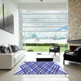 thumbnail image 7 of Ahgly Company Machine Washable Indoor Square Transitional Slate Blue Area Rugs, 7' Square, 7 of 7