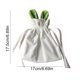 thumbnail image 3 of Bolsa De Almacenamiento De Poliéster Bolsa de regalo de conejito de Pascua verde con cordón, suministros para fiestas, dulces y decoraciones. Rkxzt, 3 of 7