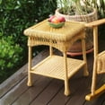 thumbnail image 5 of Tortuga Outdoor Portside Southwest Amber Square Outdoor Wicker Side Table, 5 of 5