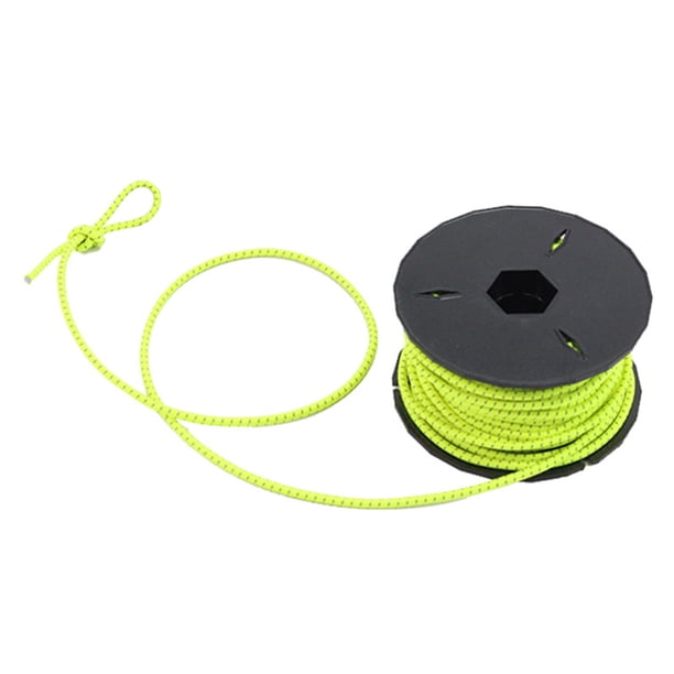 Naiovety Cuerda elástica fuerte de 15M, banda de goma para coser prendas de vestir, suministros para manualidades, banda elástica para hacer joyas DIY, Escalada verde fluorescente Naiovety OD1803-03B
