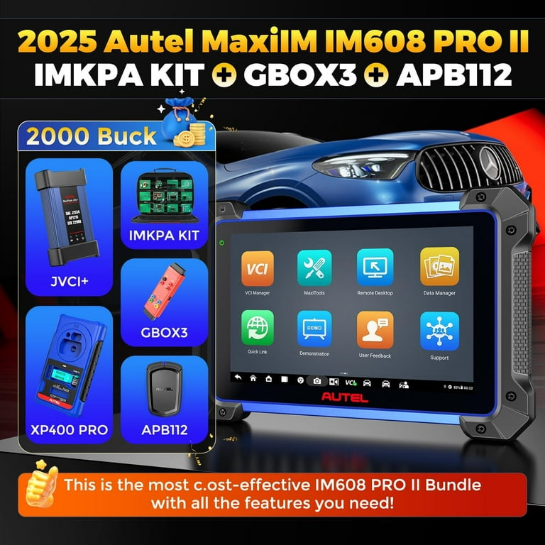 Autel MaxiIM IM608 PRO II, ECU Programming, 40+ Reset, Diagnostic