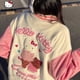 thumbnail image 2 of Ropa de Hello Kitty para mujer, chaqueta de béisbol con bordado de diseño de lujo, Sudadera de felpa, abrigo de moda, color rosa, Y2k, 2 of 4